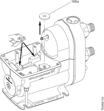 Grundfos - SCALA2 - Removing the printed circuit board (PCB) - Step 3 Removing the printed circuit board (PCB) - Step 3