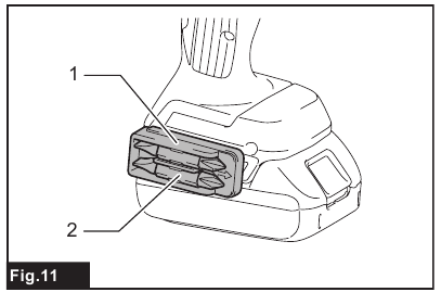 Makita - DDF484 - Installing driver bit holder Installing driver bit holder