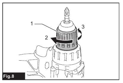 Makita - DDF484 - Installing or removing driver bit/ drill bit Installing or removing driver bit/ drill bit