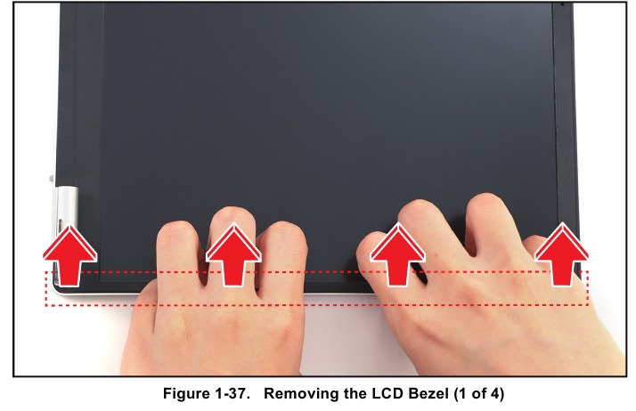 Acer - Swift Go 14 - LCD Bezel Removal - Step 1 LCD Bezel Removal - Step 1