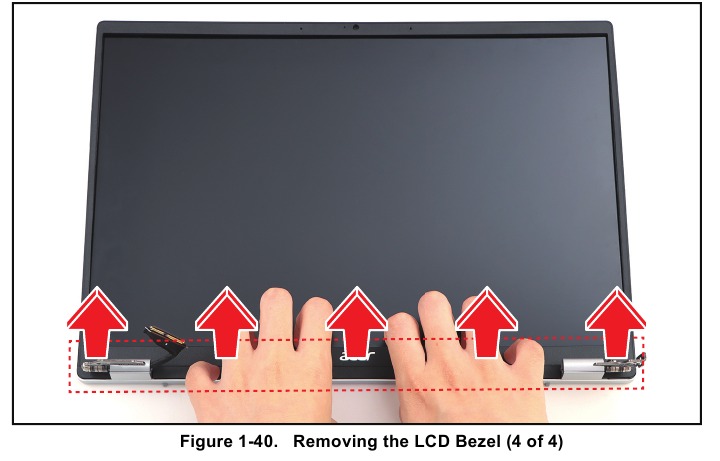 Acer - Swift Go 14 - LCD Bezel Removal - Step 4 LCD Bezel Removal - Step 4