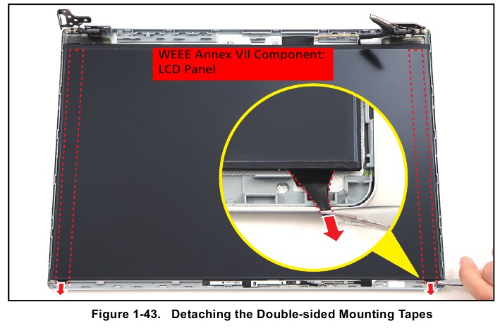 Acer - Swift Go 14 - LCD Panel Removal - Step 3 LCD Panel Removal - Step 3
