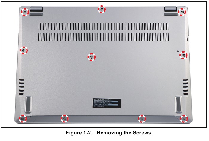 Acer - Swift Go 14 - Lower Case Removal - Step 1 Lower Case Removal - Step 1