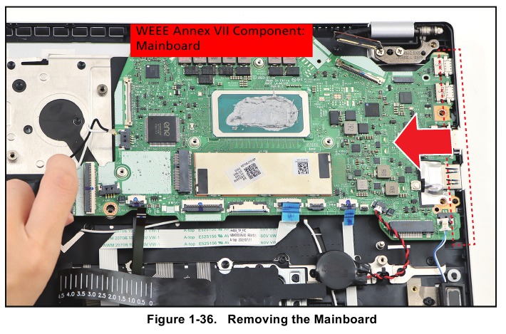 Acer - Swift Go 14 - Mainboard Removal - Step 3 Mainboard Removal - Step 3
