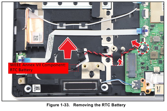 Acer - Swift Go 14 - RTC Battery Removal RTC Battery Removal
