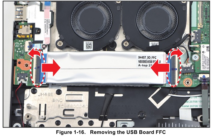 Acer - Swift Go 14 - SSD 2 Module Removal - Step 1 SSD 2 Module Removal - Step 1