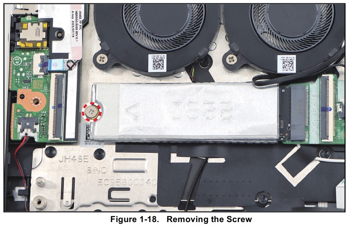 Acer - Swift Go 14 - SSD 2 Module Removal - Step 3 SSD 2 Module Removal - Step 3
