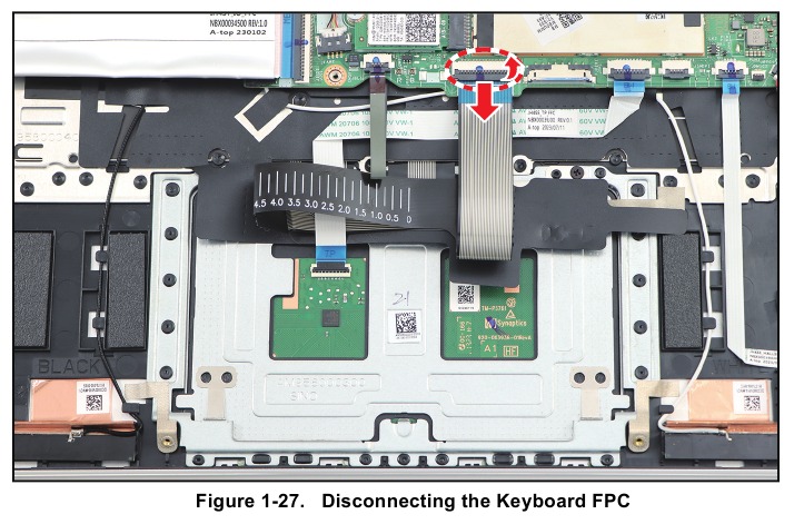 Acer - Swift Go 14 - Touchpad Removal - Step 1 Touchpad Removal - Step 1