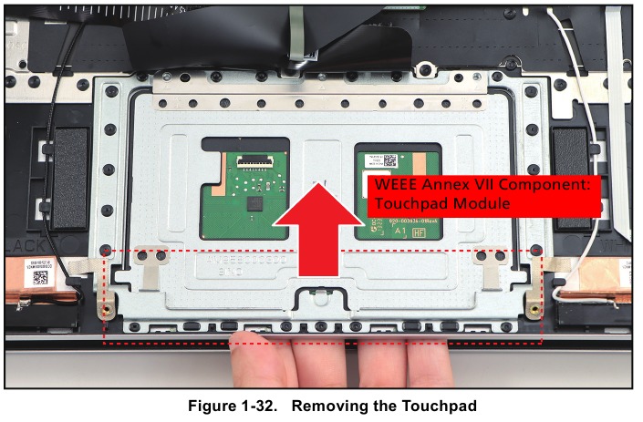 Acer - Swift Go 14 - Touchpad Removal - Step 6 Touchpad Removal - Step 6
