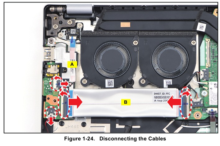 Acer - Swift Go 14 - USB Board Removal - Step 1 USB Board Removal - Step 1