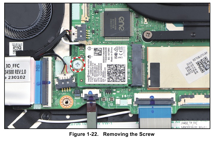 Acer - Swift Go 14 - WLAN Module Removal - Step 2 WLAN Module Removal - Step 2