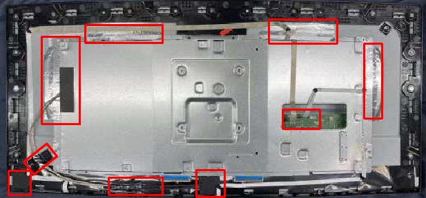 Philips - 345B1C - Disassembly - Step 5 - Disconnect connectors Disassembly - Step 5 - Disconnect connectors