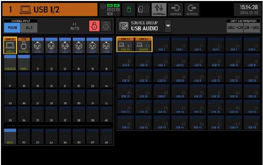 Behringer - WING COMPACT - Main Screens - ROUTING screen Main Screens - ROUTING screen