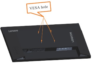 Lenovo - Legion R27qe - Wall Mounting (Optional) Wall Mounting (Optional)