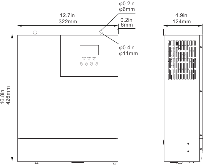 Renogy - 48V - Dimensions Dimensions