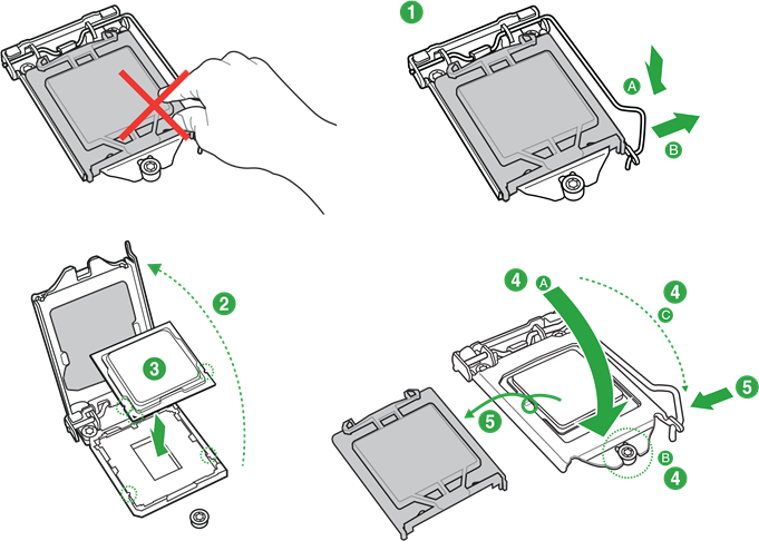 Asus - PRIME H510M-A - Central Processing Unit - Installing the CPU Central Processing Unit - Installing the CPU