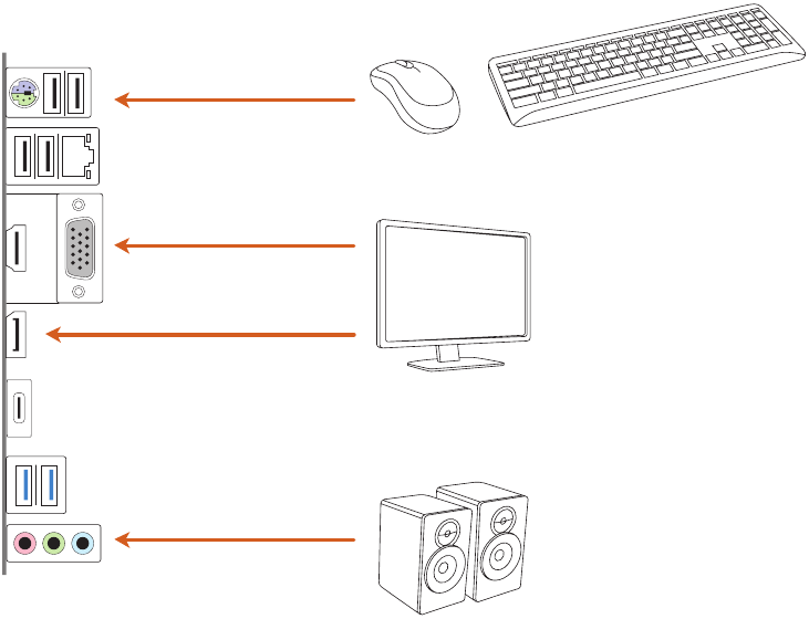 ASROCK - N100M - Connecting Peripheral Devices Connecting Peripheral Devices