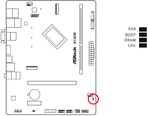 ASROCK - N100M - Installation - Step 17 - Post Status Checker Installation - Step 17 - Post Status Checker