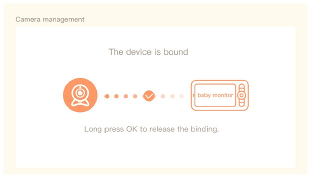 ieGeek - Baby 1T - Disconnect the camera from the monitor Disconnect the camera from the monitor