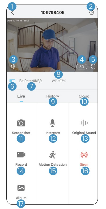 ieGeek - Bell J1 - Live viewing Live viewing