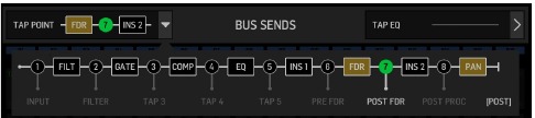 Behringer - WING RACK - Main Screens - BUS SENDS Section of HOME Screen Main Screens - BUS SENDS Section of HOME Screen