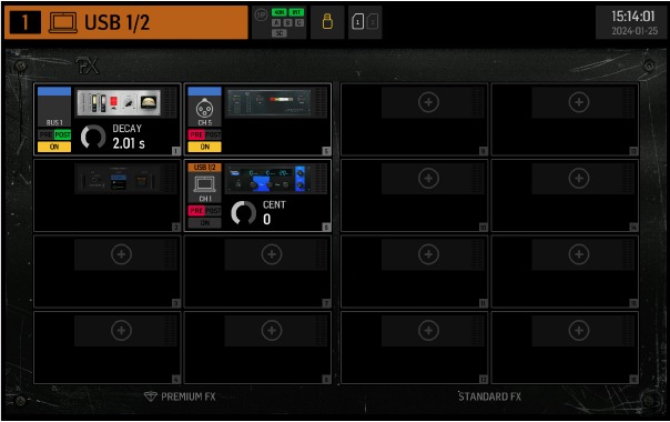 Behringer - WING RACK - Main Screens - EFFECTS Screen Main Screens - EFFECTS Screen