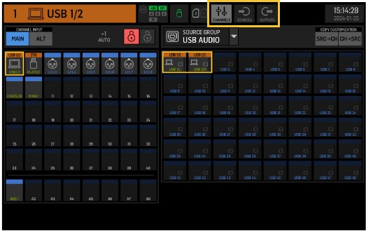 Behringer - WING RACK - Main Screens - ROUTING Screen Main Screens - ROUTING Screen
