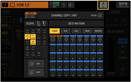 Behringer - WING RACK - Main Screens - UTILITY Screen Main Screens - UTILITY Screen