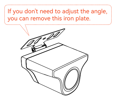 Wolfbox - G840H - Rear camera installation Rear camera installation
