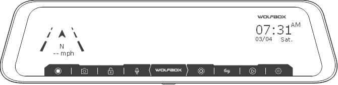 Wolfbox - G840H - User Interface Overview User Interface Overview