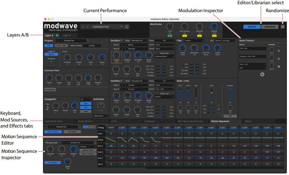 KORG - modwave - Windows - Editor Windows - Editor