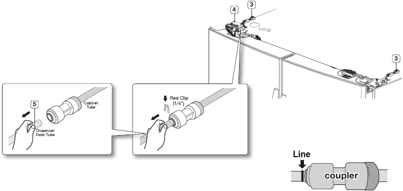 Samsung - RFG297 - Aassemble the Refrigerator doors - Step 4 Aassemble the Refrigerator doors - Step 4