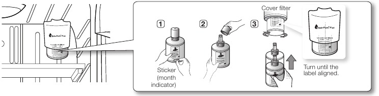 Samsung - RFG297 - Changing The Water Filter - Step 1 Changing The Water Filter - Step 1