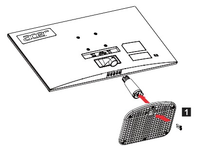 Acer - EK220Q Abi - Installing/removing base - Step 1 Installing/removing base - Step 1