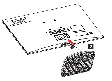 Acer - EK220Q Abi - Installing/removing base - Step 2 Installing/removing base - Step 2