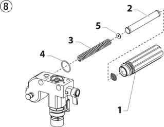 Titan - IMPACT 440 - CLEANING THE HIGH-PRESSURE FILTER CLEANING THE HIGH-PRESSURE FILTER