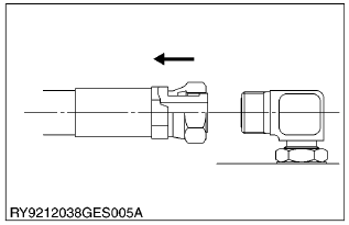 Kubota - WSM SSV65 - Connecting the face sealing (ORS) type hose - Step 2 Connecting the face sealing (ORS) type hose - Step 2