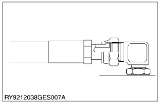 Kubota - WSM SSV65 - Connecting the face sealing (ORS) type hose - Step 4 Connecting the face sealing (ORS) type hose - Step 4