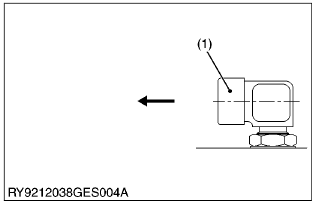 Kubota - WSM SSV65 - Connecting the face sealing (ORS) type hose - Step 1 Connecting the face sealing (ORS) type hose - Step 1