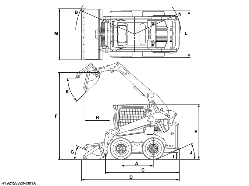 Kubota - WSM SSV65 - DIMENSIONS DIMENSIONS