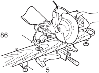 Makita - LS0714 - Adjusting the position of laser line - Step 2 Adjusting the position of laser line - Step 2