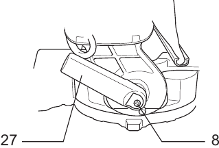Makita - LS0714 - INSTALLATION - Adjusting the lever position INSTALLATION - Adjusting the lever position