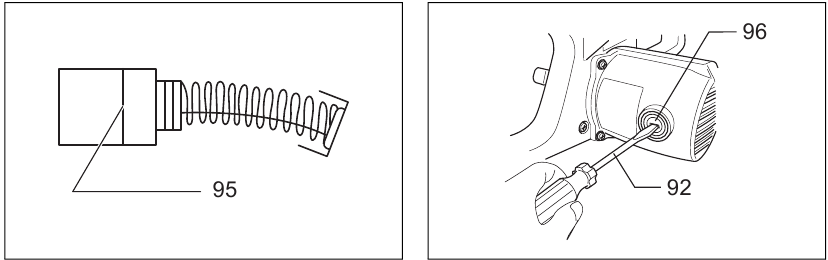 Makita - LS0714 - MAINTENANCE - Replacing carbon brushes MAINTENANCE - Replacing carbon brushes