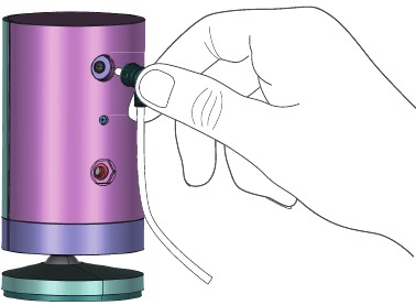 ring - Stick Up Cam Plug-In - Powering up the unit Powering up the unit