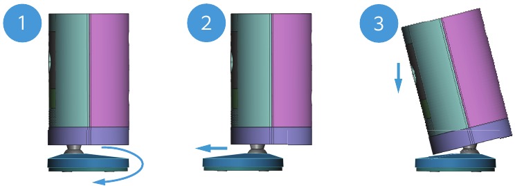 ring - Stick Up Cam Plug-In - Using the unit on a table or shelf Using the unit on a table or shelf