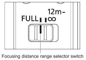 Canon - RF 600mm F11 IS STM - Setting the Focusing Distance Range Setting the Focusing Distance Range
