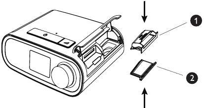 Philips - RESPIRONICS DreamStation CPAP - Installing/Replacing the Air Filters - Step 2 Installing/Replacing the Air Filters - Step 2