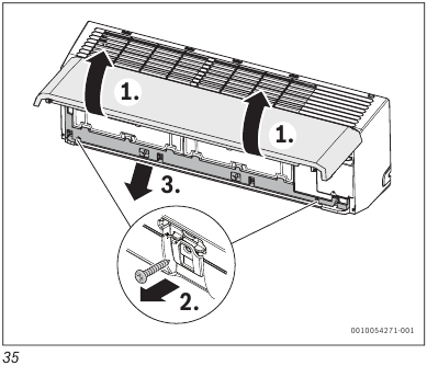 Bosch - Climate 7100i - Electrical connection - Step 1 Electrical connection - Step 1