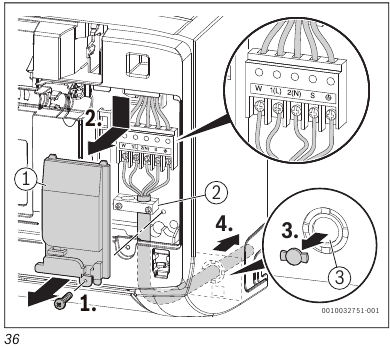 Bosch - Climate 7100i - Electrical connection - Step 2 Electrical connection - Step 2