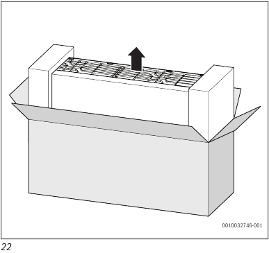 Bosch - Climate 7100i - Installing the indoor unit - Step 1 Installing the indoor unit - Step 1